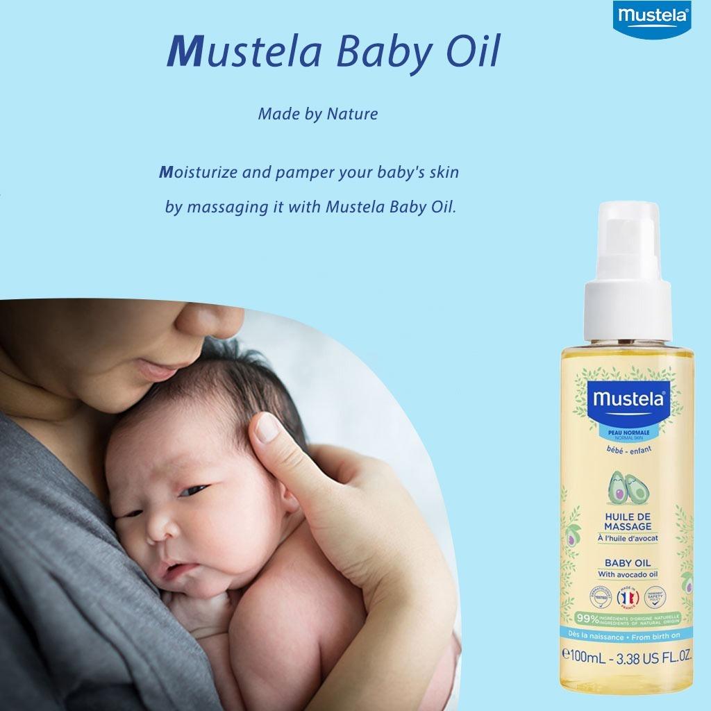 Mustela Baby Massage Oil with Avocado 100 mL - Wellness Shoppee