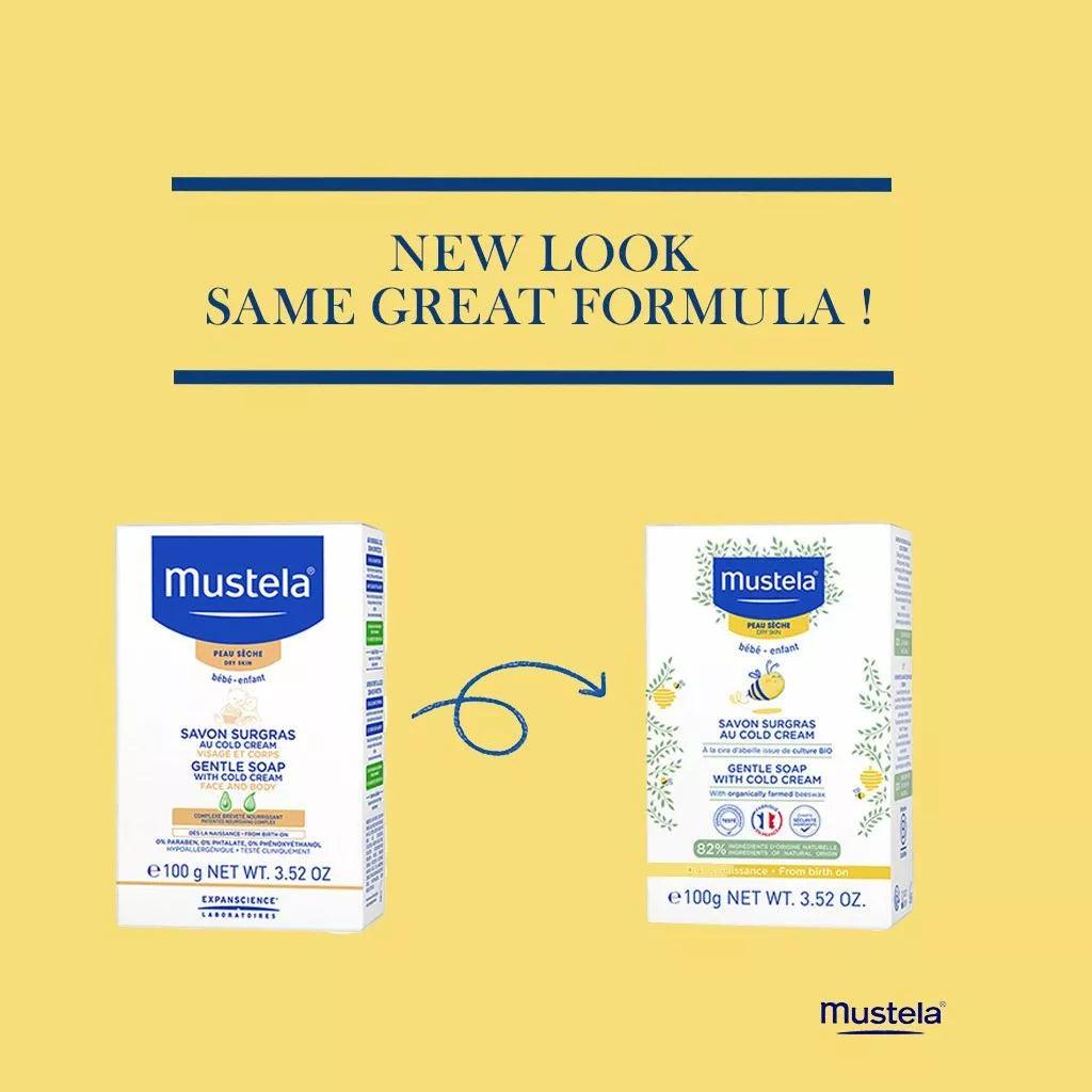Mustela Baby Gentle Soap With Cold Cream & Beeswax For Dry Skin 100g - Wellness Shoppee