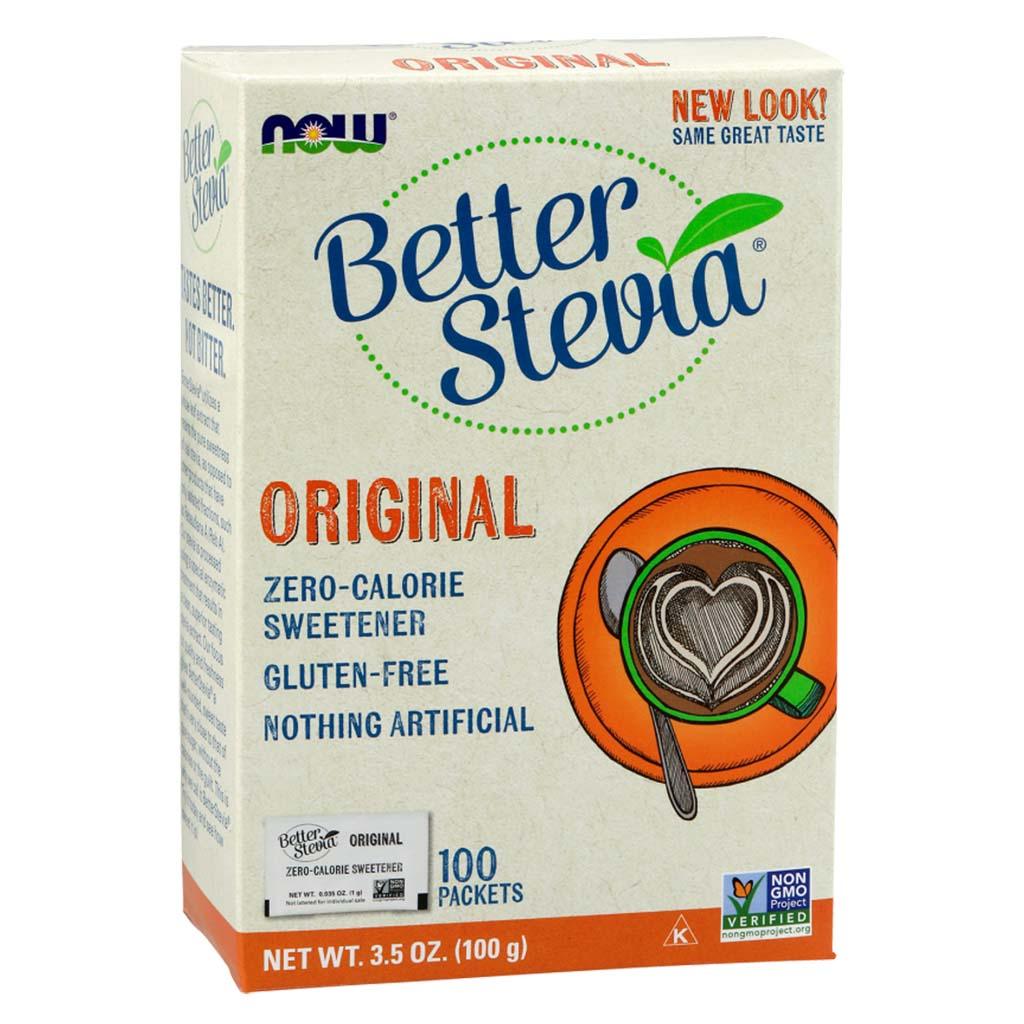 Now Better Stevia Zero-Calorie Sugar Free Sweetener, Pack of 100's - Wellness Shoppee