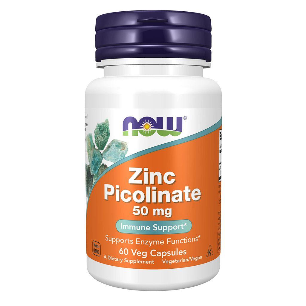 Now Zinc Picolinate 50mg Capsules For Immune Support, Pack of 60's - Wellness Shoppee