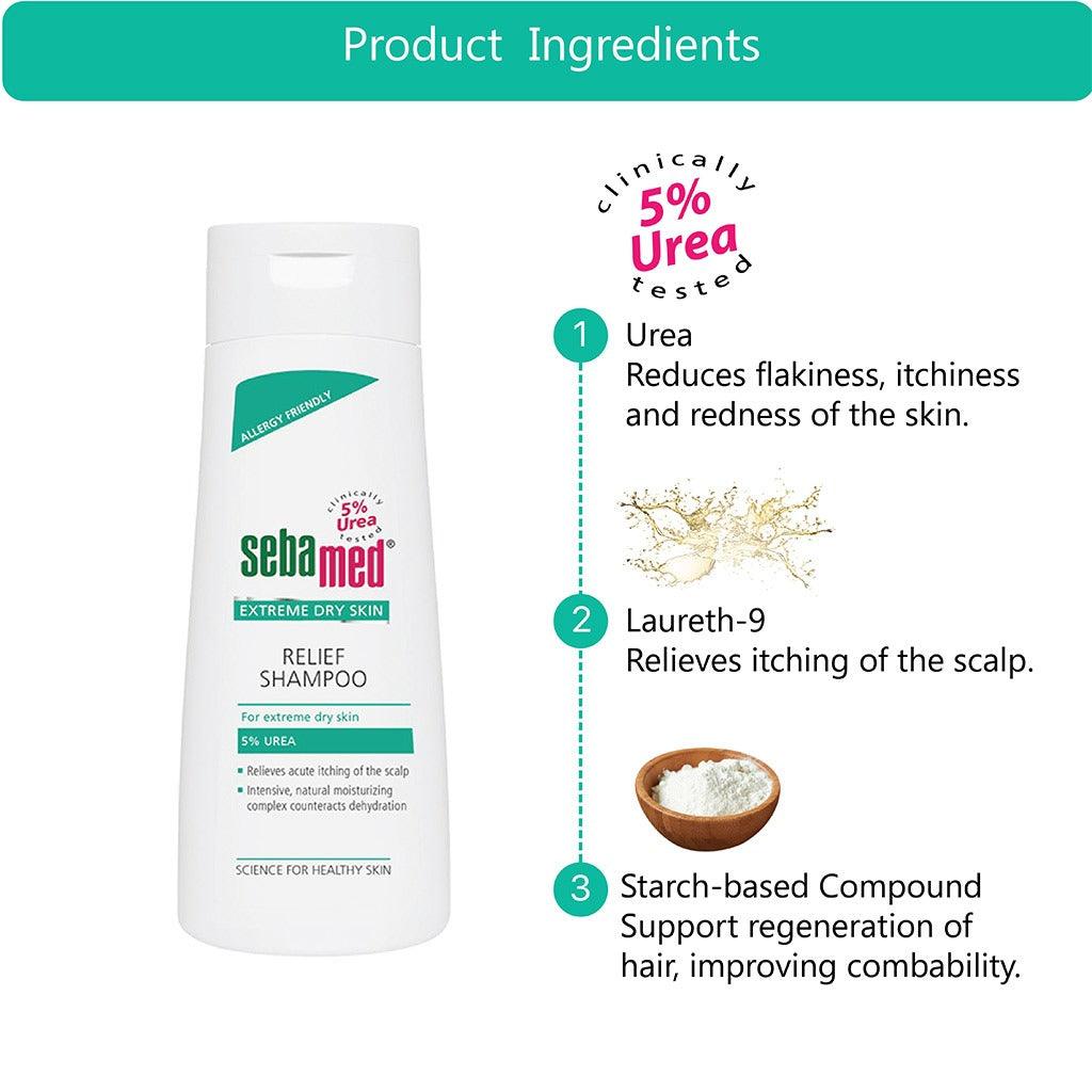 Sebamed 5% Urea Relief Shampoo 200 ML - Wellness Shoppee