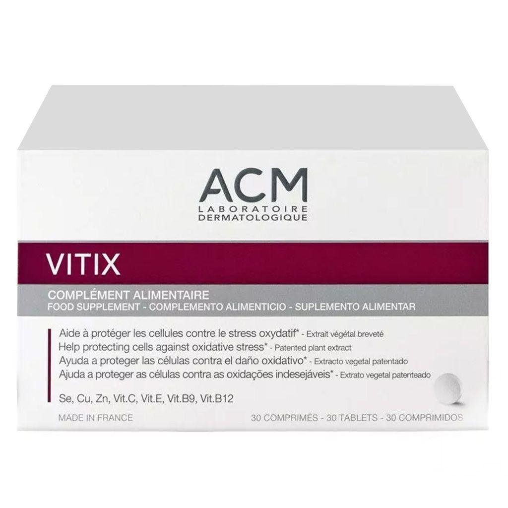 ACM Vitix Tablets To Protect From Oxidative Stress, Food Supplement For Vitiligo Support, Pack of 30's - Wellness Shoppee