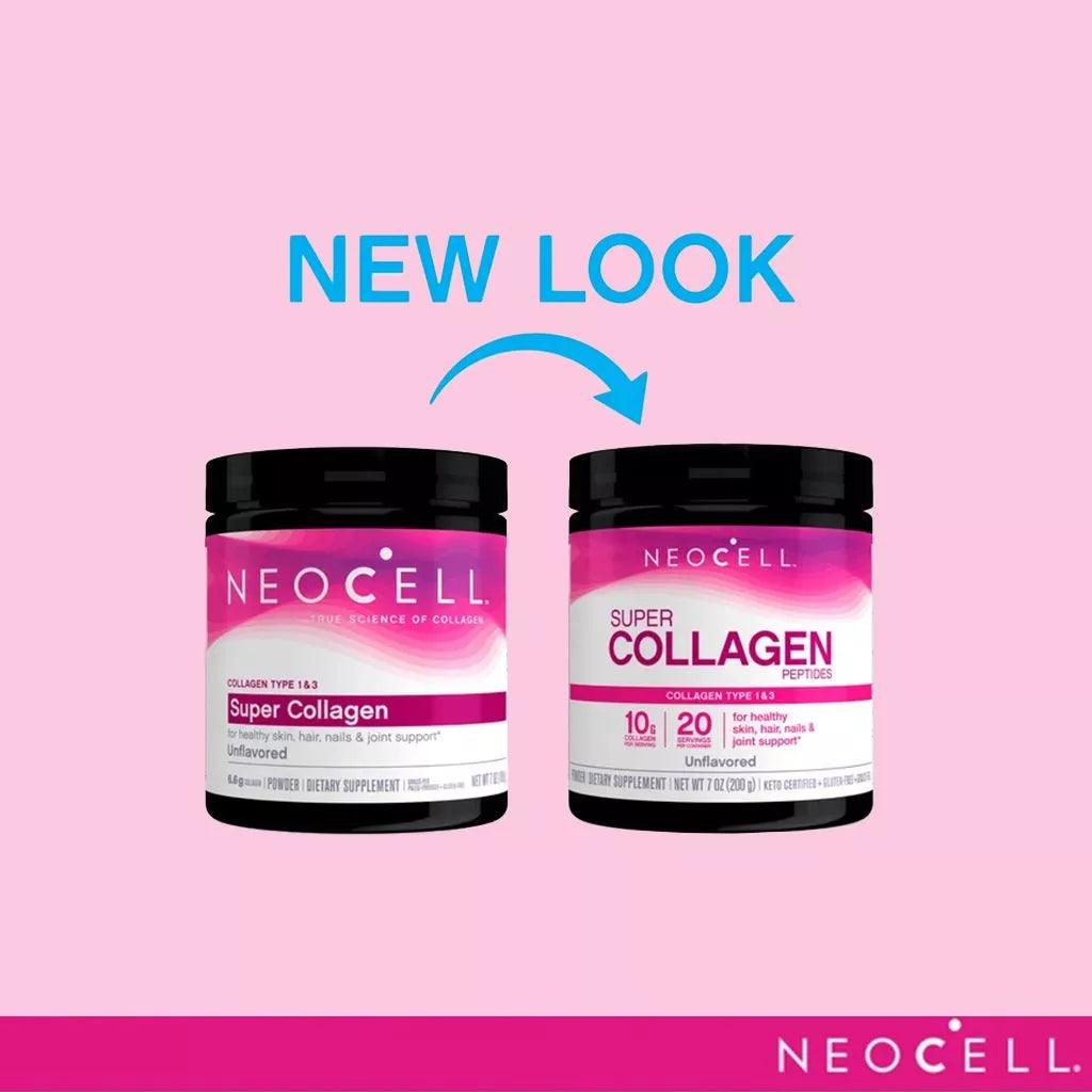 NeoCell Super Collagen Powder For Healthy Skin, Hair, Nails & Joint Support, Unflavoured 200 g - Wellness Shoppee