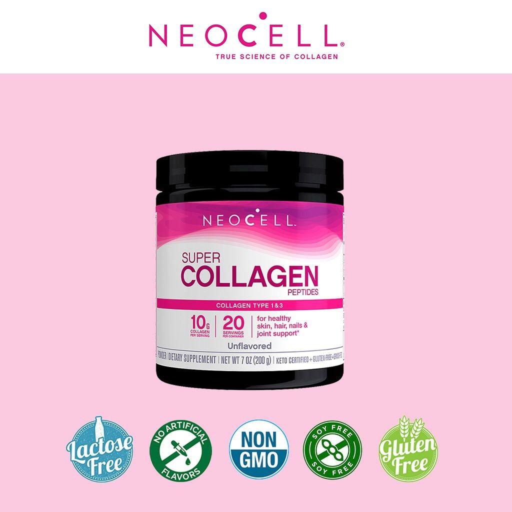 NeoCell Super Collagen Powder For Healthy Skin, Hair, Nails & Joint Support, Unflavoured 200 g - Wellness Shoppee