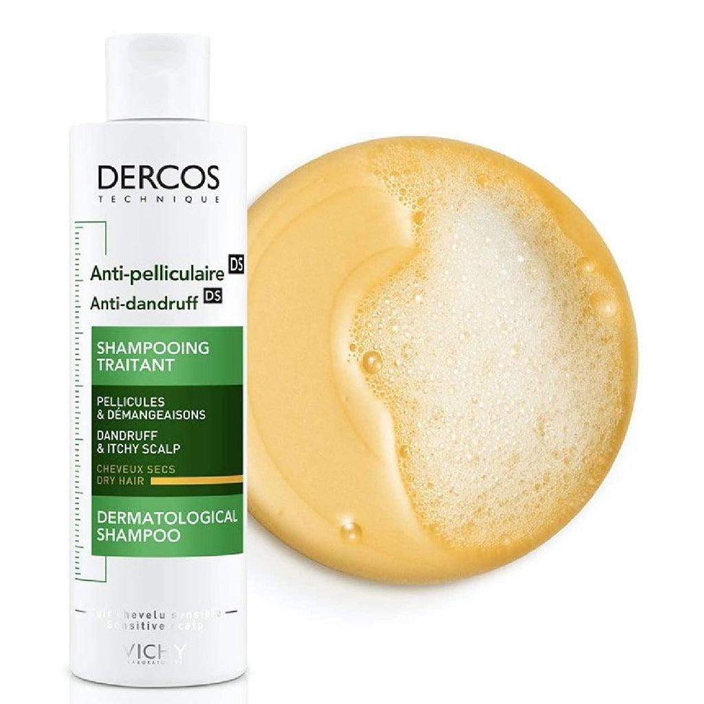 Vichy Dercos Anti-Dandruff Dry Hair Shampoo 200 ml - Wellness Shoppee
