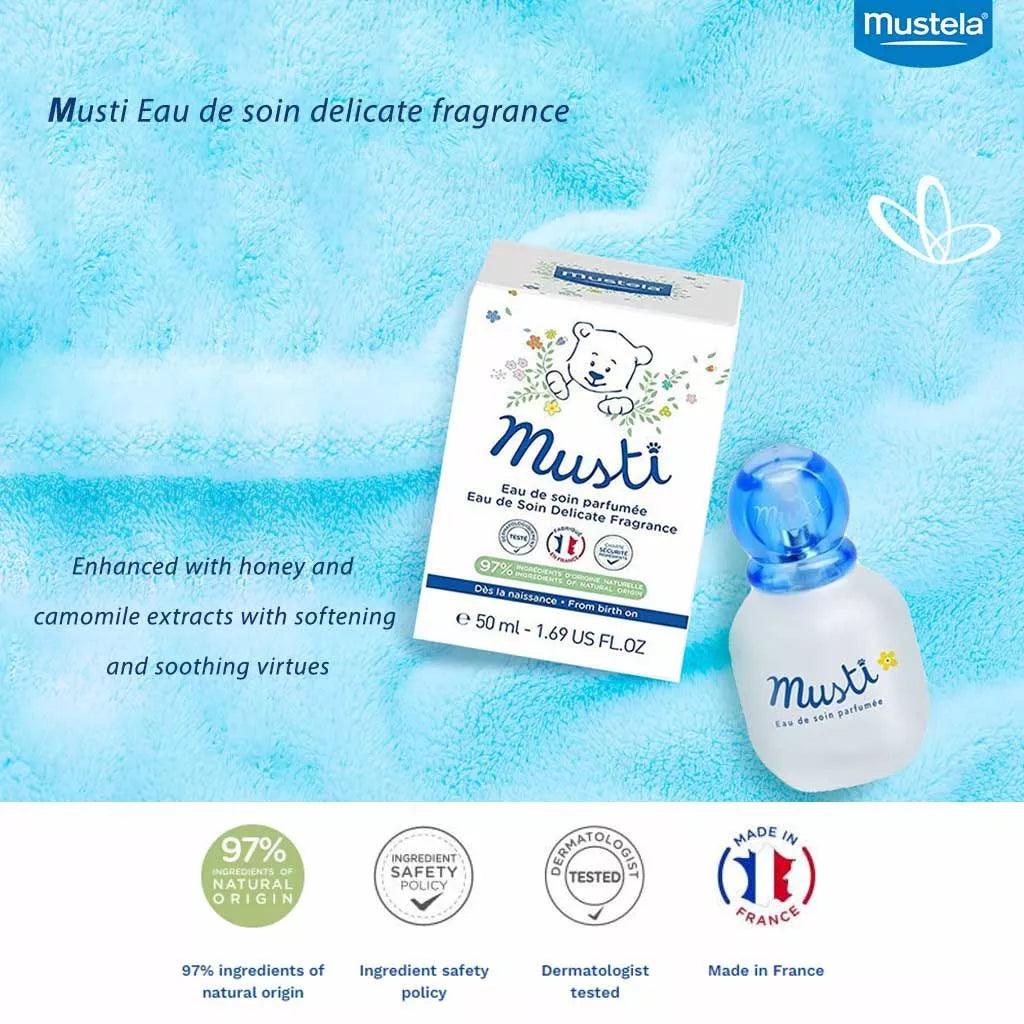 Mustela Musti Eau De Soin Delicate Baby Fragrance 50 mL - Wellness Shoppee