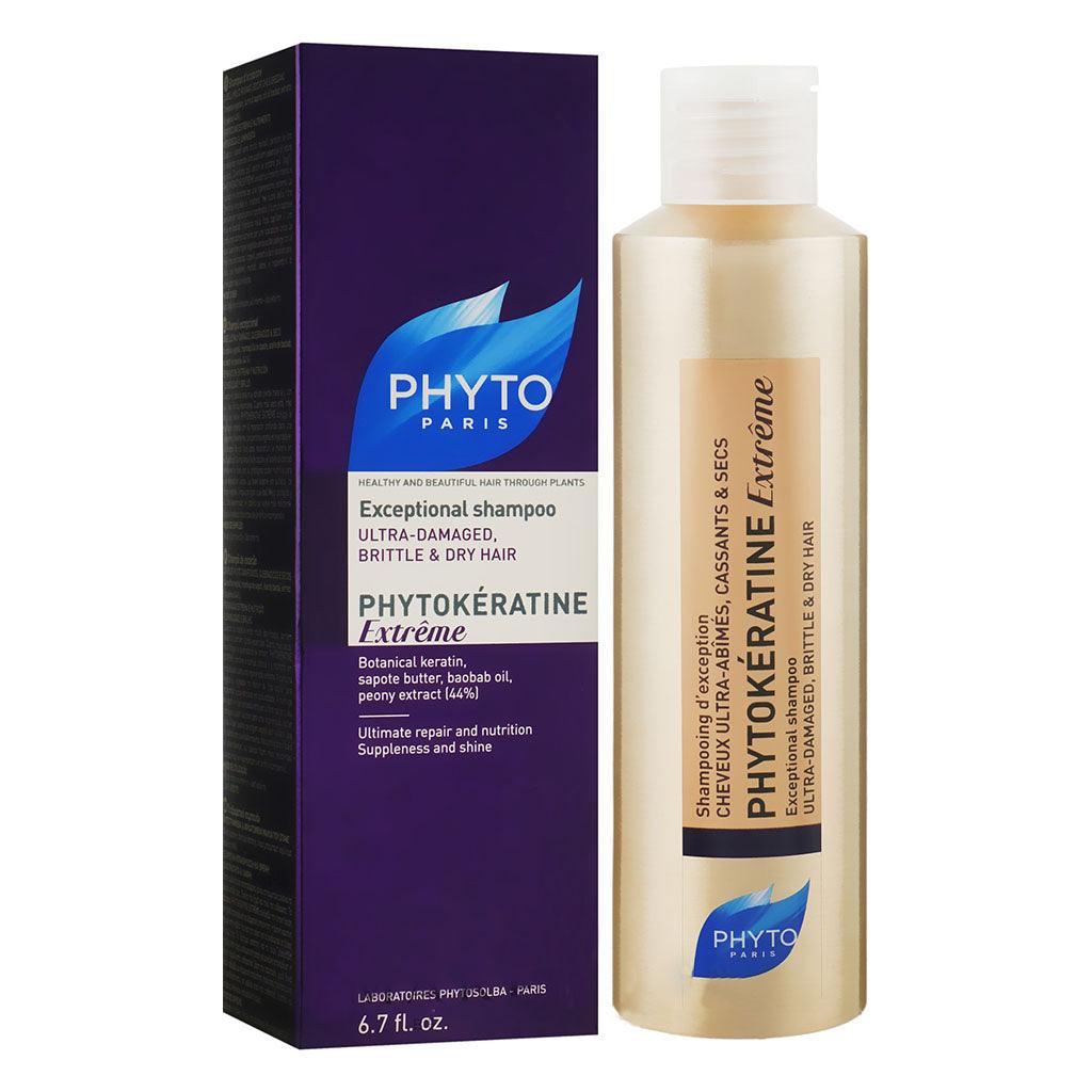 Phyto Phytokeratine Extreme Exceptional Shampoo For Damaged, Brittle & Dry Hair 200ml - Wellness Shoppee