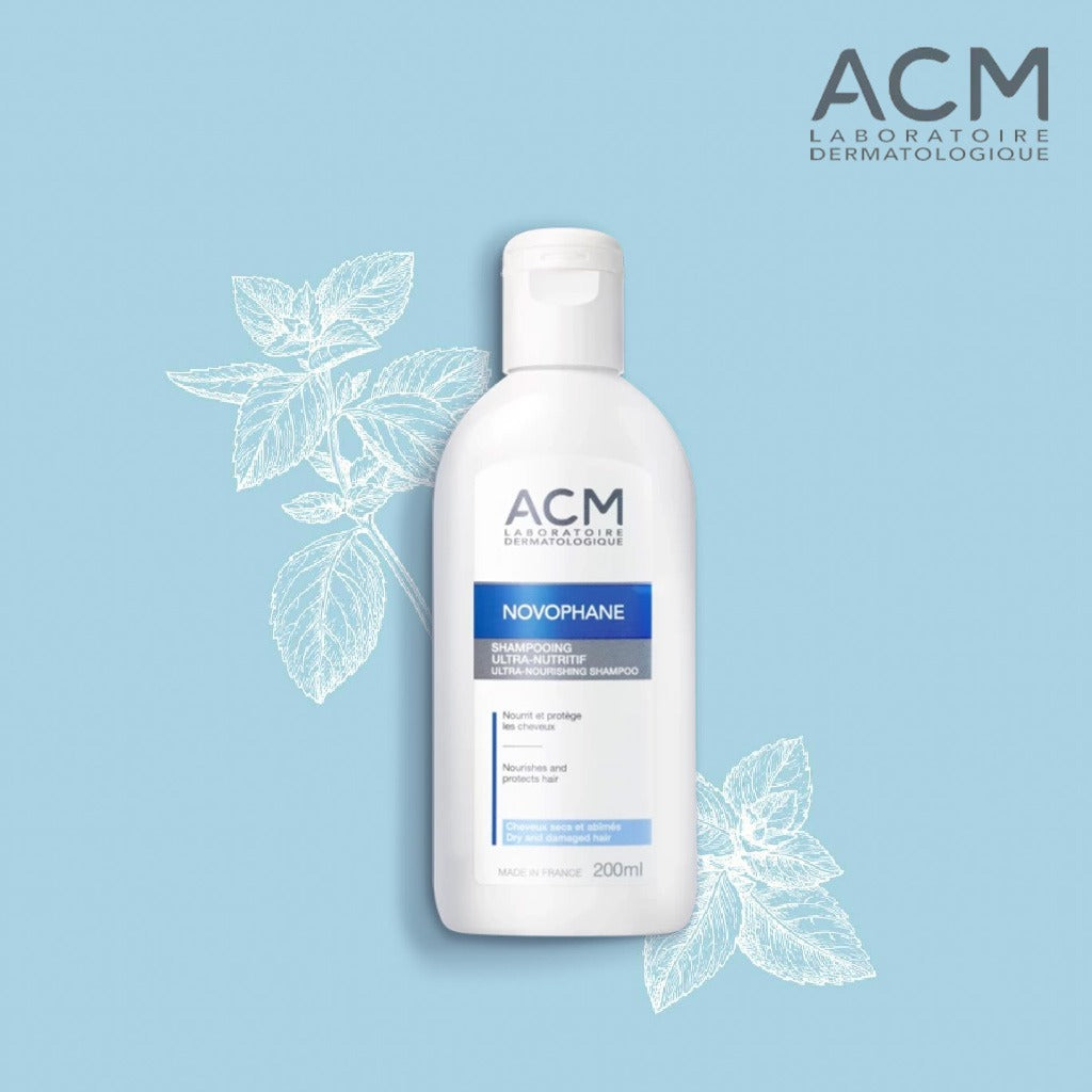 ACM Novophane Ultra-Nourishing Shampoo For Dry & Damaged Hair 200ml