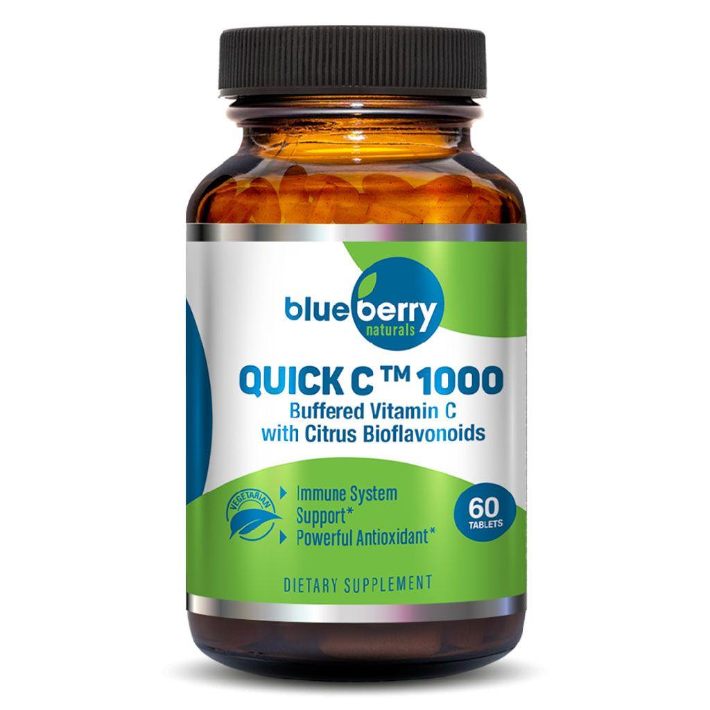 Blueberry Naturals Buffered Quick C 1000 mg Tablets 60's - Wellness Shoppee