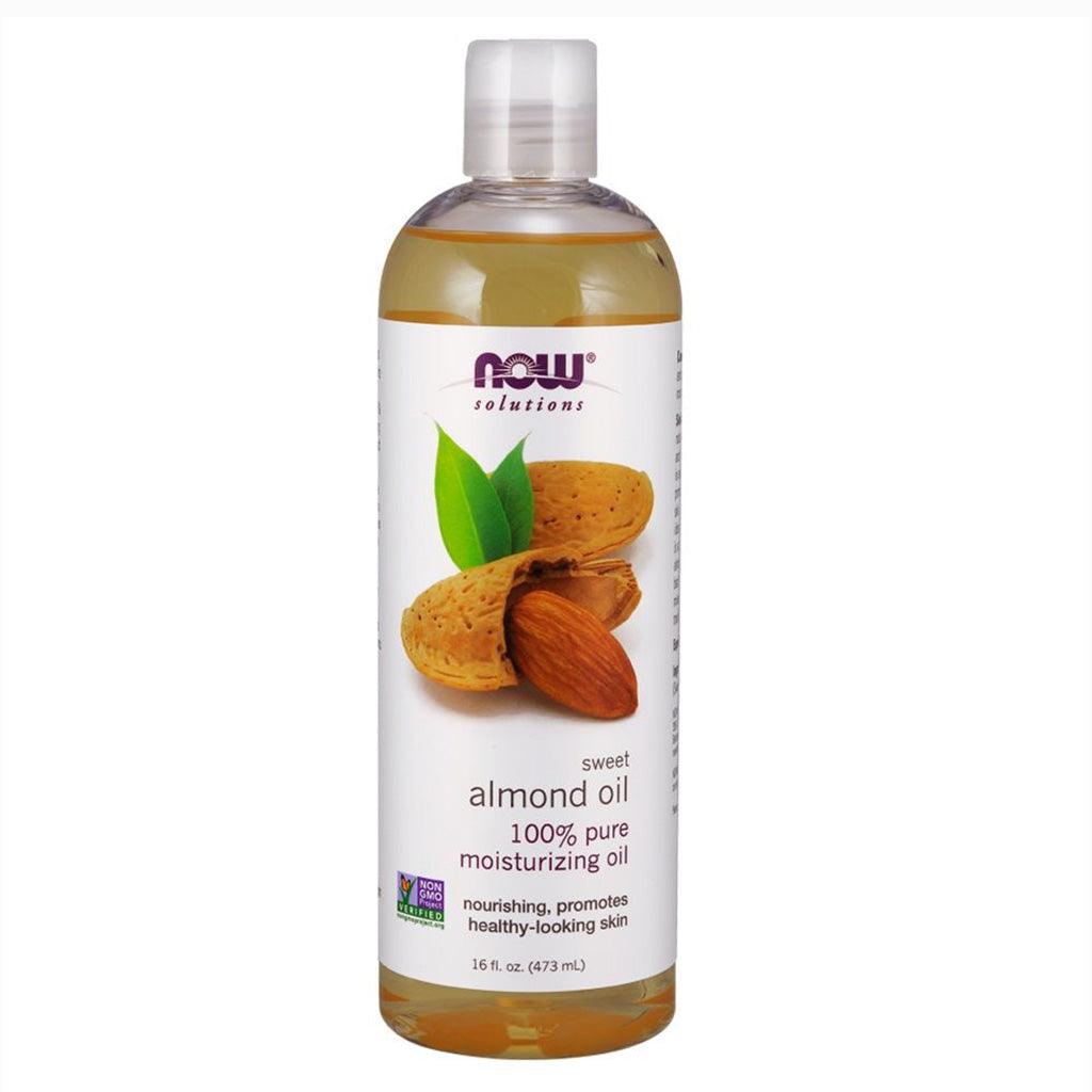 Now Solutions 100% Pure Sweet Almond Moisturizing Oil 473ml - Wellness Shoppee