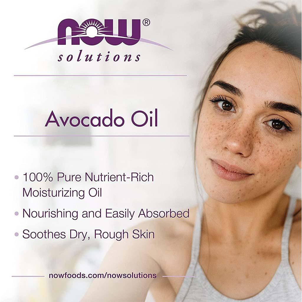 Now Solutions Avocado Moisturizing Oil For Skin & Hair 118ml - Wellness Shoppee