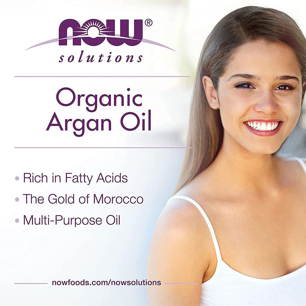 Now Solutions 100% Pure Organic Argan Oil For Dry Skin, Scalp & Hair 59ml - Wellness Shoppee