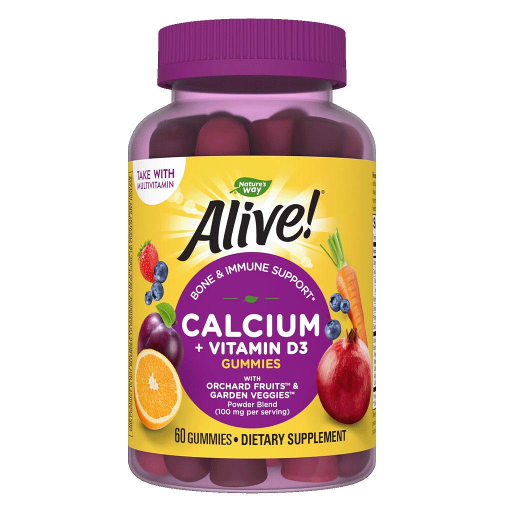 Alive Calcium + D3 Gummies 60's