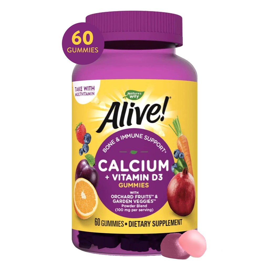 Alive Calcium + D3 Gummies 60's