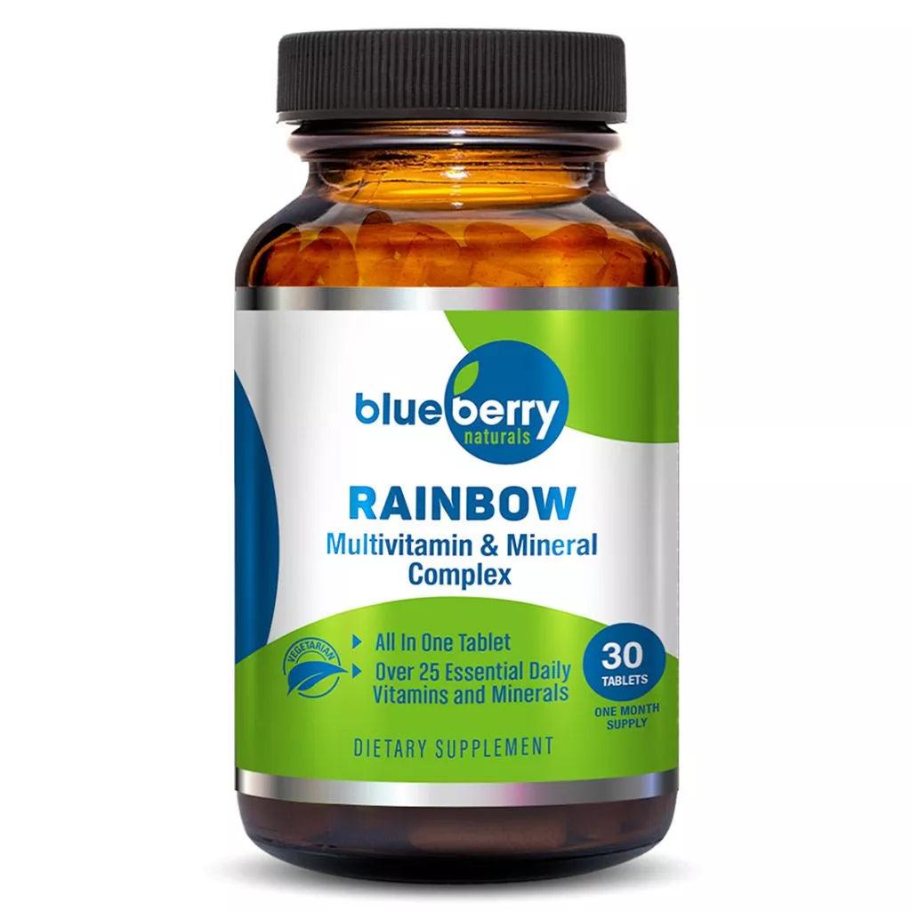 Blueberry Naturals Rainbow Multivitamin & Mineral Supplement Tablets For Adults, Pack of 30's - Wellness Shoppee