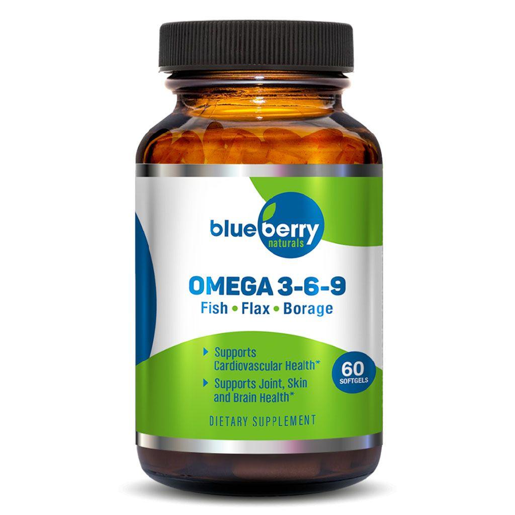 Blueberry Naturals Omega 3-6-9 Softgels 60's - Wellness Shoppee