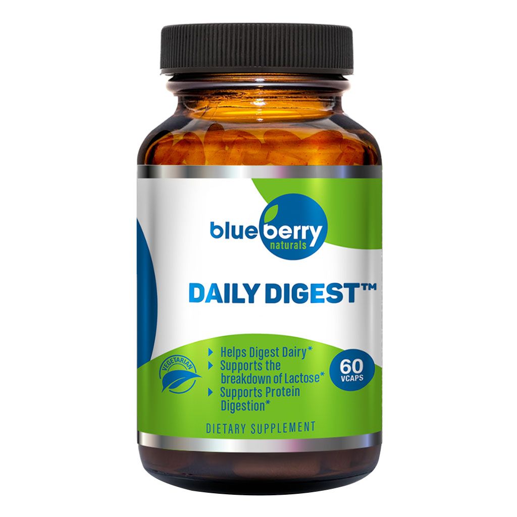 Blueberry Naturals Daily Digest Digestive Enzyme Vegetarian Capsules 60's