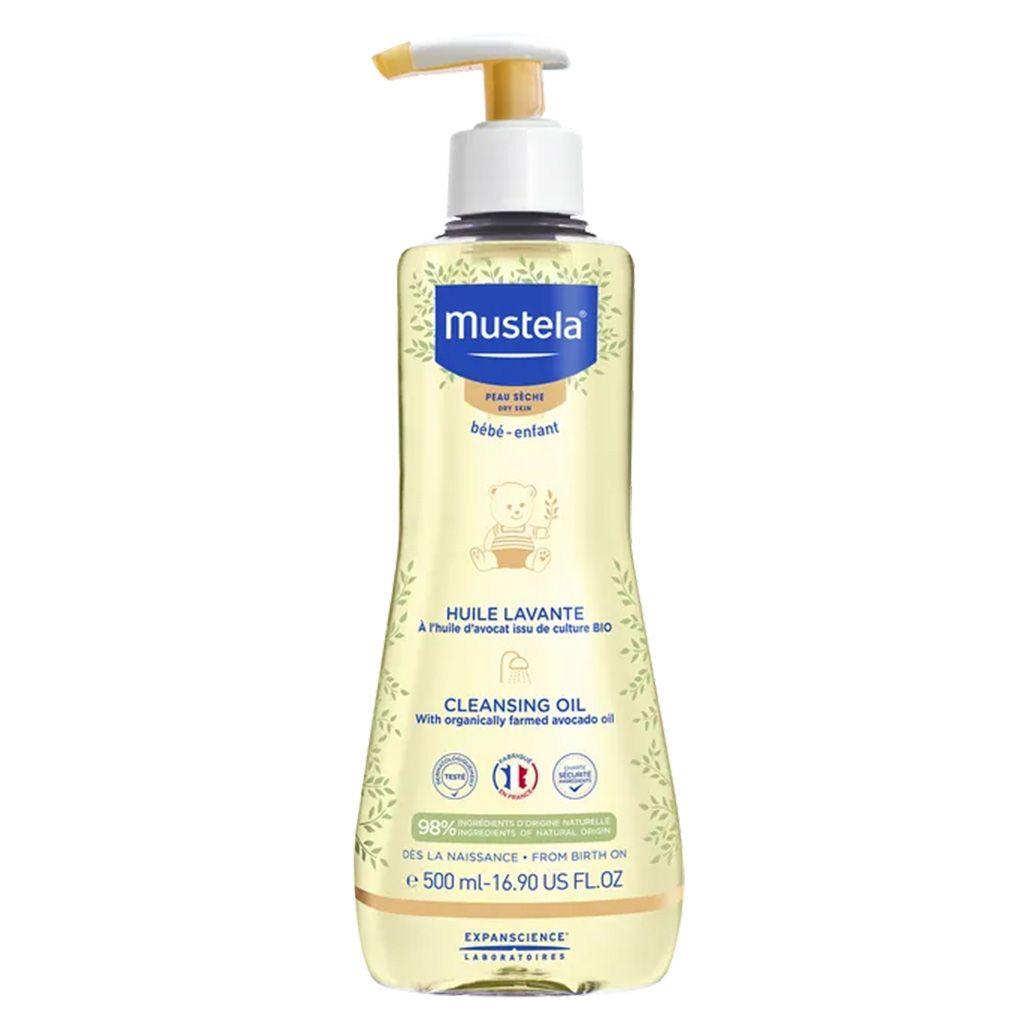 Mustela Baby Cleansing Oil For Dry Skin 500ml - Wellness Shoppee