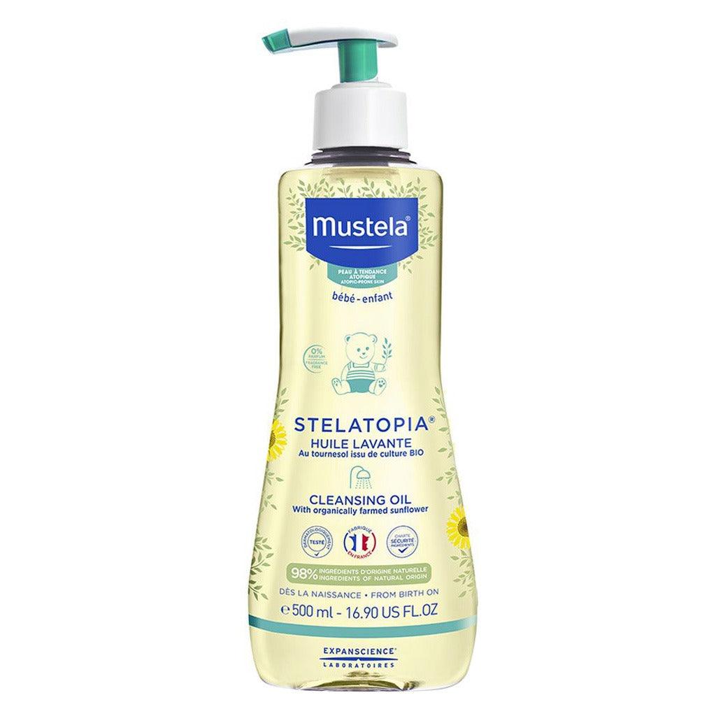 Mustela Baby Stelatopia Cleansing Oil 500ml - Wellness Shoppee