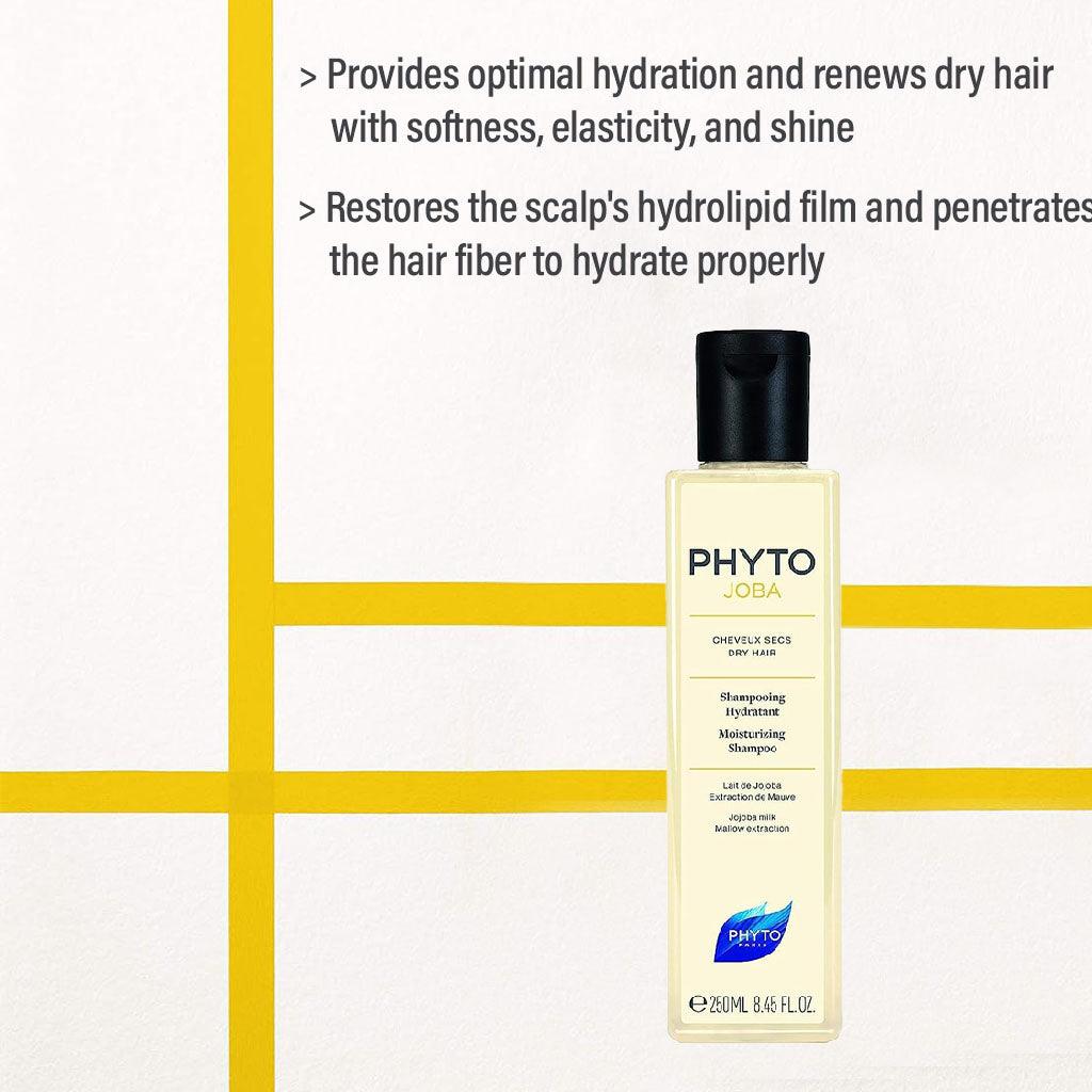 Phyto Phytojoba Moisturizing Shampoo With Jojoba Milk For Dry Hair 250 ML - Wellness Shoppee