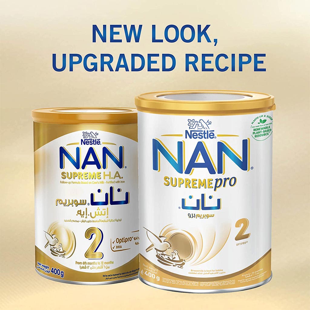 Nestle Nan Supreme Pro 2 Follow Up Infant Milk Formula 400gm