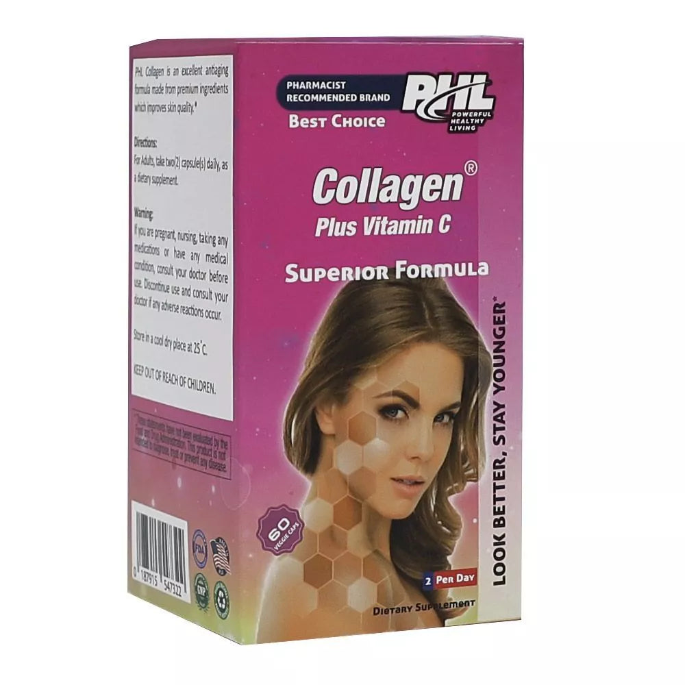 PHL Collagen Plus Vitamin C Veggie Capsules 60's - Wellness Shoppee