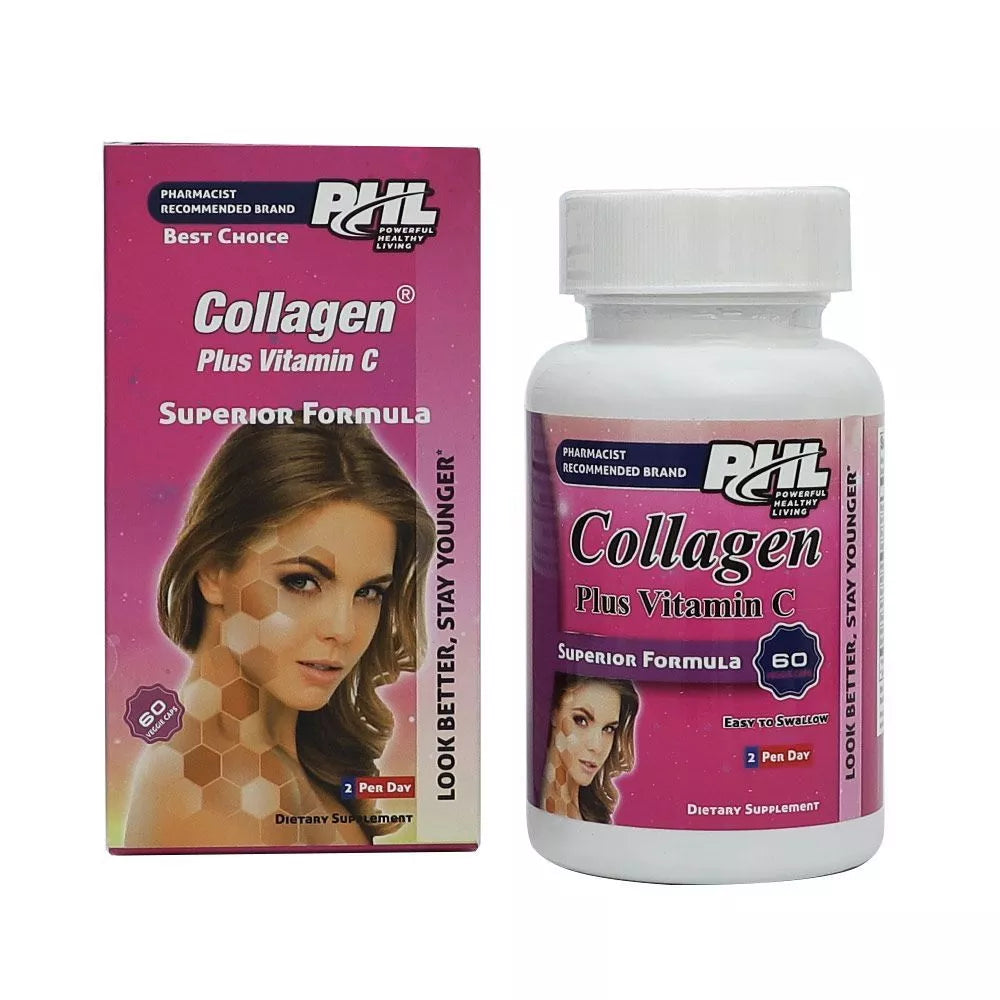 PHL Collagen Plus Vitamin C Veggie Capsules 60's - Wellness Shoppee