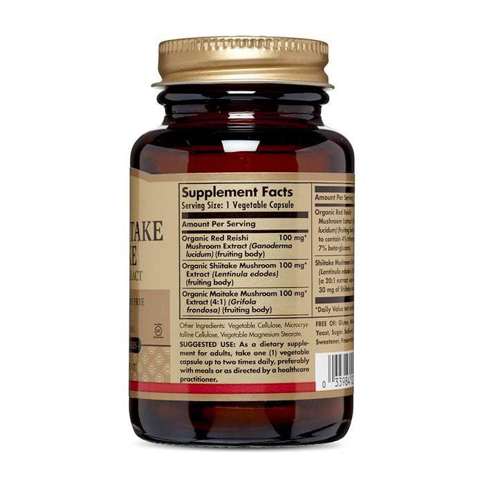 Solgar Reishi Shiitake Maitake Mushroom Extract 50's - Wellness Shoppee