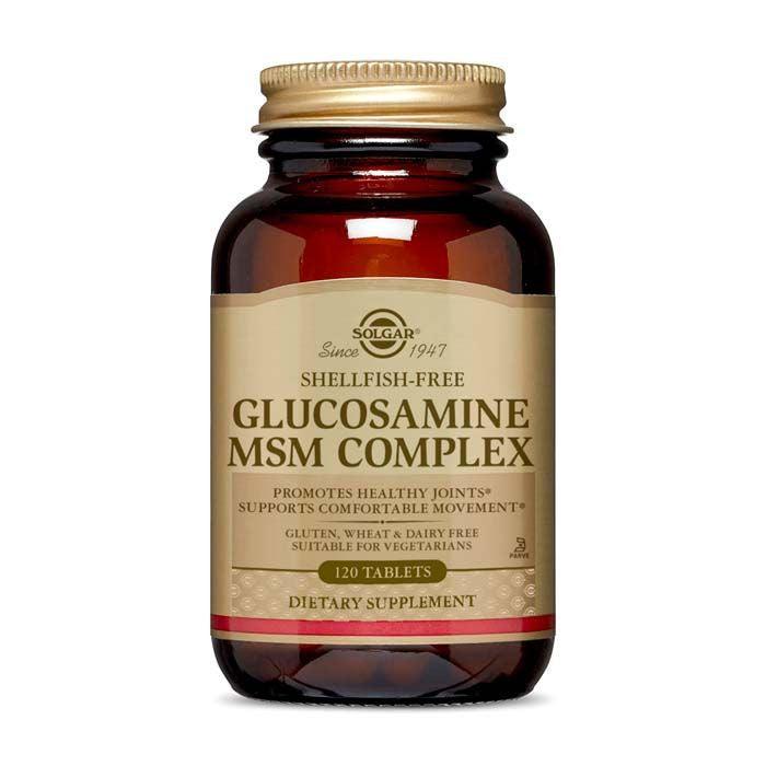 Solgar Glucosamine Msm Complex Shellfish Free Tablets 120's - Wellness Shoppee