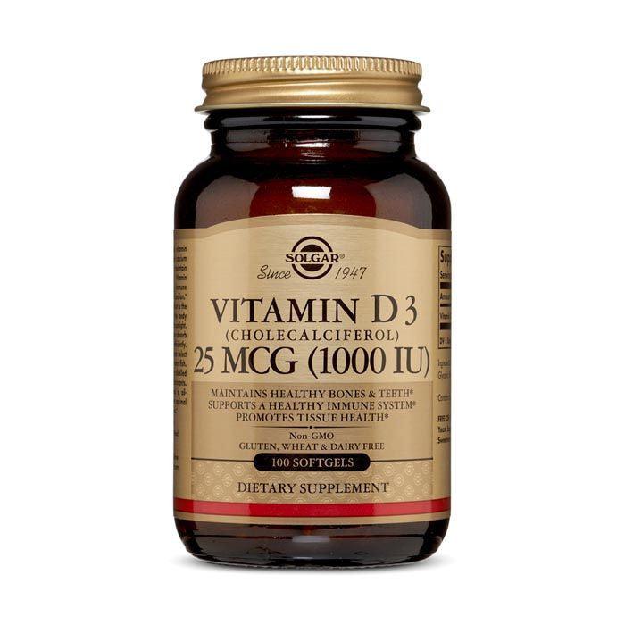 Solgar Vitamin D3 1000iu Softgels 100's - Wellness Shoppee