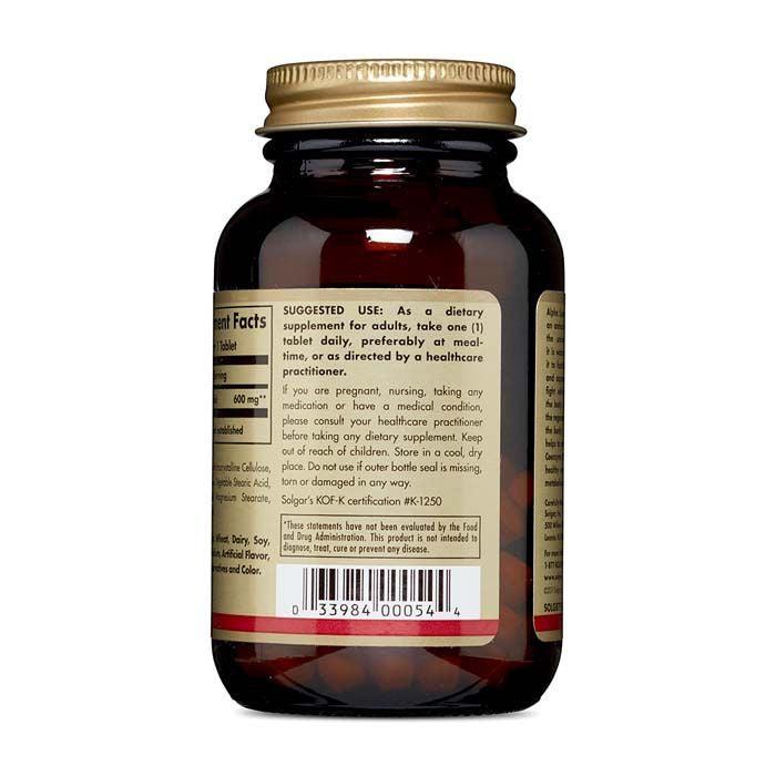 Solgar Alpha Lipoic Acid 600 mg Tablets 50's New - Wellness Shoppee