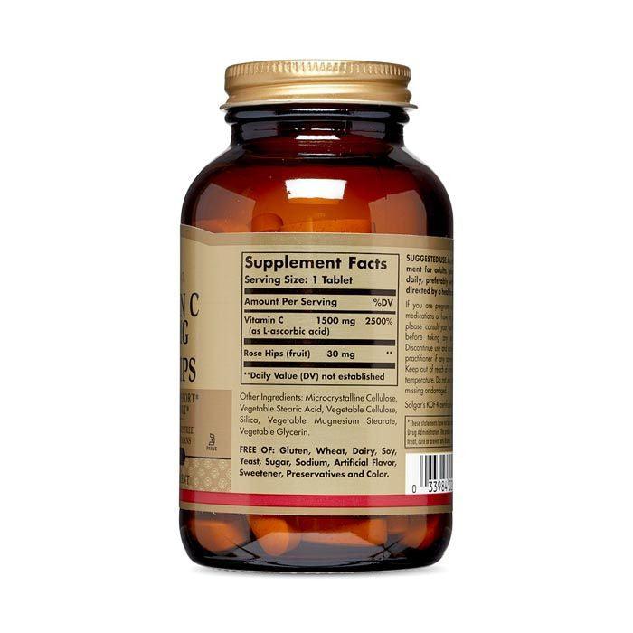 Solgar Vitamin C 1500 mg With Rose Hips Tablet 90's - Wellness Shoppee