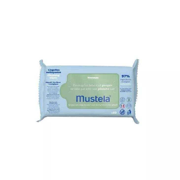 Mustela Baby Cleansing Wipes, Packs of 60's - Wellness Shoppee