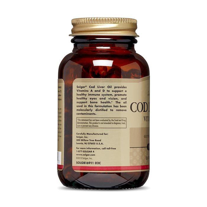 Solgar Cod Liver Oil Softgels 100's - Wellness Shoppee