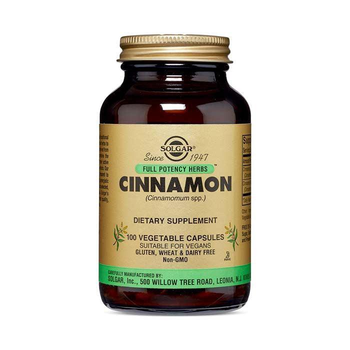 Solgar Full Potency Cinnamon Vegetable Capsule 100's - Wellness Shoppee