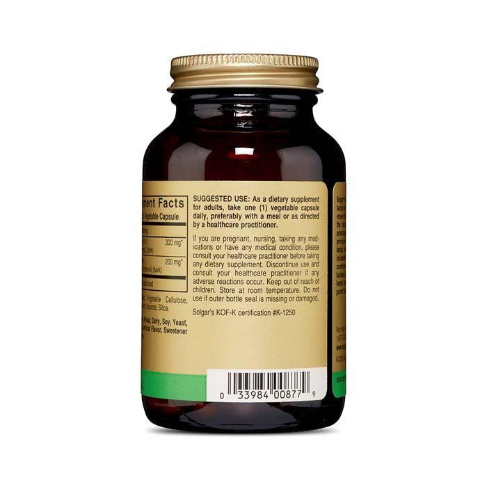 Solgar Full Potency Cinnamon Vegetable Capsule 100's - Wellness Shoppee