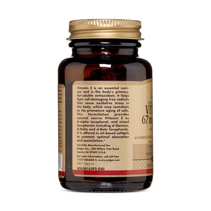 Solgar Vitamin E 100iu Mixed Soft gels 100's - Wellness Shoppee