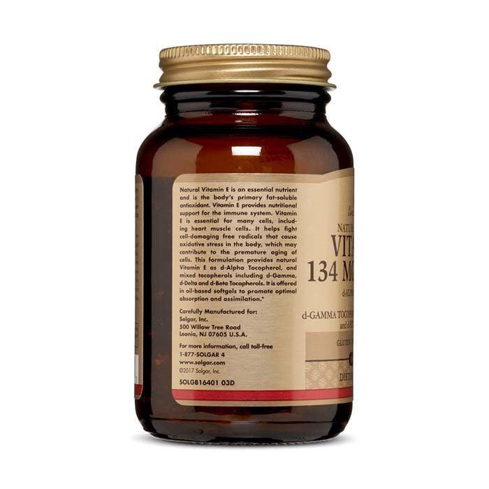 Solgar Vitamin E 200 iu Mixed Softgels 100's - Wellness Shoppee