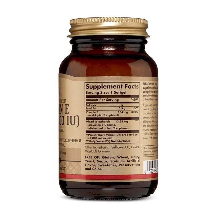 Solgar Vitamin E 200 iu Mixed Softgels 100's - Wellness Shoppee