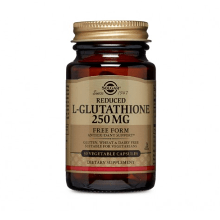 Solgar L Glutathione 250 mg Vegetable Capsules 30's - Wellness Shoppee