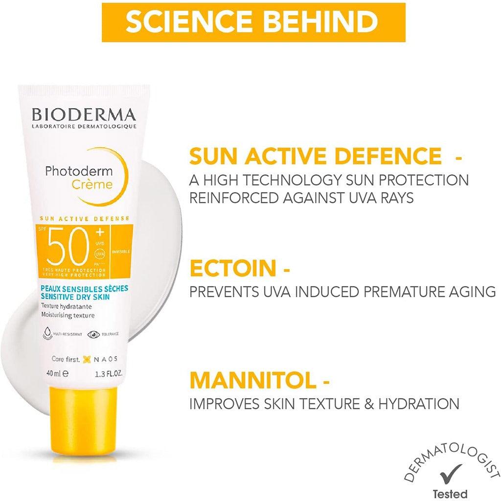 Bioderma Photoderm Sun Active Defense SPF50+ Cream 40 mL - Wellness Shoppee