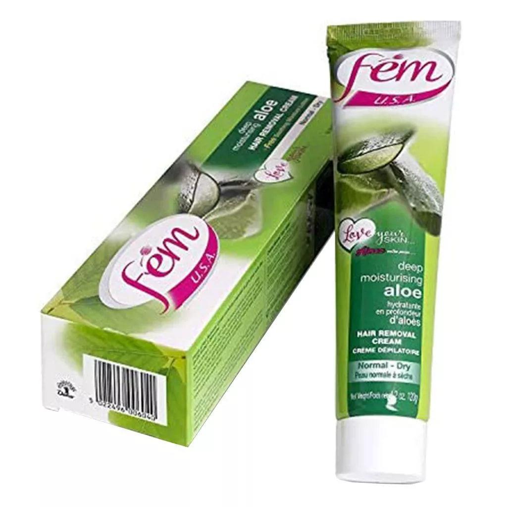 Fem USA Hair Removal Cream Aloe Twin Pack 120 g 2's - Wellness Shoppee