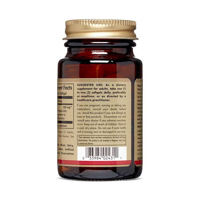 Solgar Royal Jelly 500 Softgels 60's - Wellness Shoppee