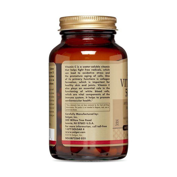 Solgar Vitamin C 500mg Vegetable capsule 100's - Wellness Shoppee