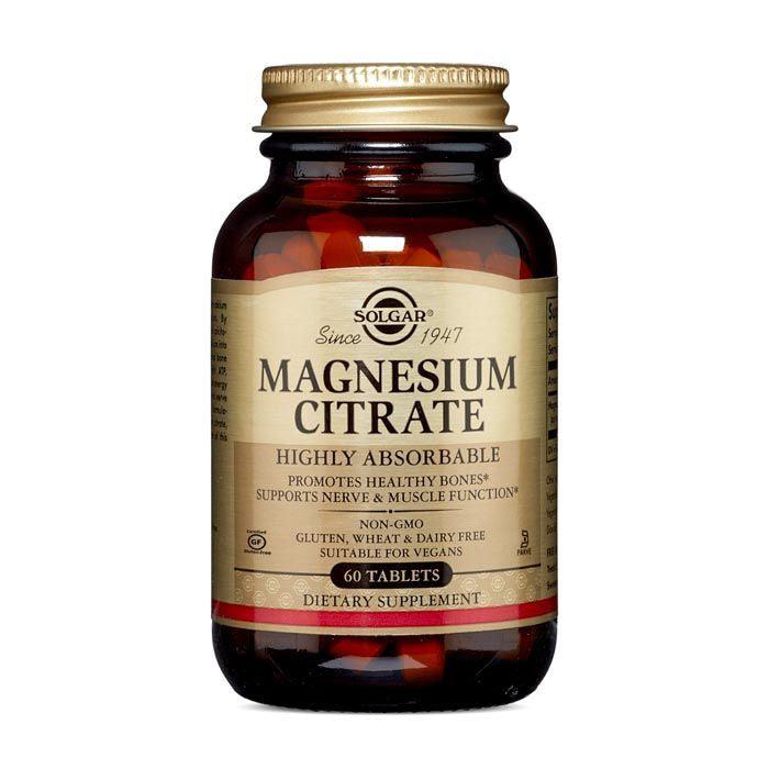 Solgar Magnesium Citrate Tablet 60's - Wellness Shoppee