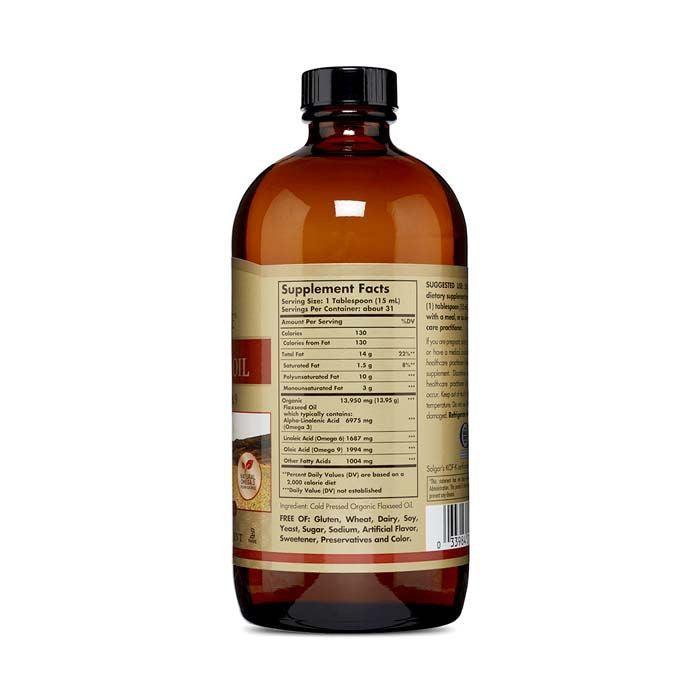 Solgar Earth Source Flaxseed Oil 16oz - Wellness Shoppee