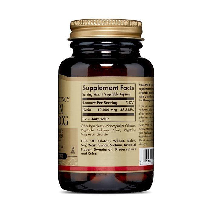 Solgar Biotin 10000 mcg 60's - Wellness Shoppee