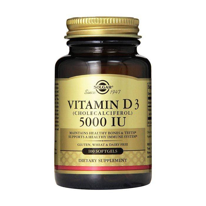 Solgar Vitamin D3 5000 IU 100 Softgels - Wellness Shoppee