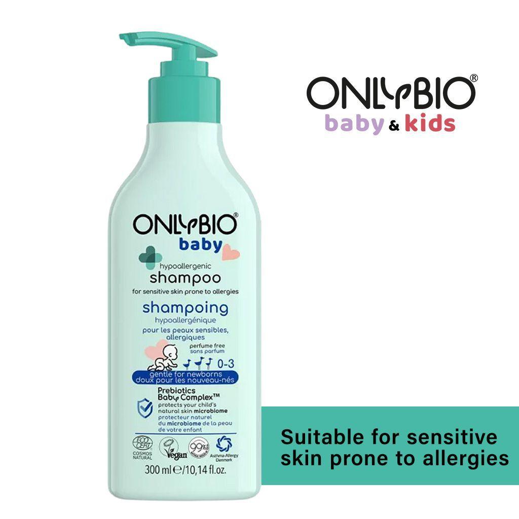 OnlyBio Baby Fragrance Free Hypoallergenic Shampoo For Newborn With Prebiotics Baby Complex 300ml - Wellness Shoppee