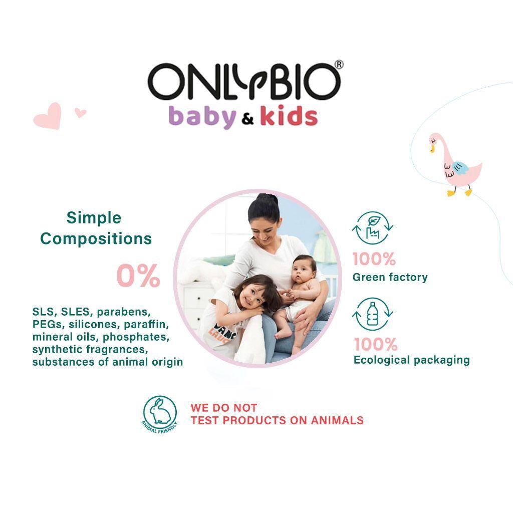 OnlyBio Kids Gentle Bubble Bath For 3+Year Old Kids 500ml - Wellness Shoppee